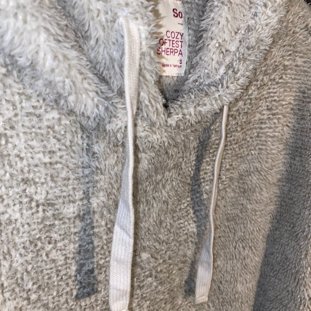 Grey SHERPA hoodie!